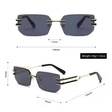 Lunettes de soleil polygonales