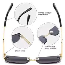 Lunettes de soleil polygonales